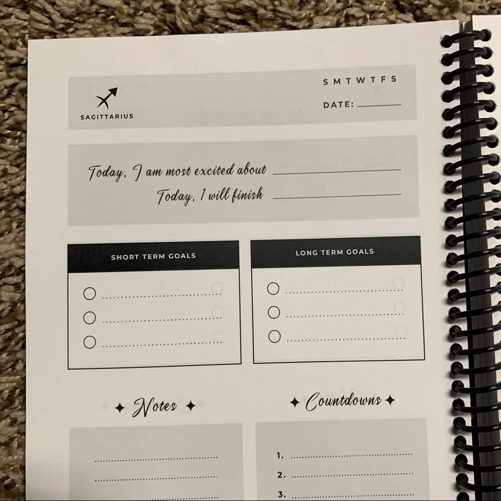 💜 Four-Month Undated Daily Planner for Sagittarius
